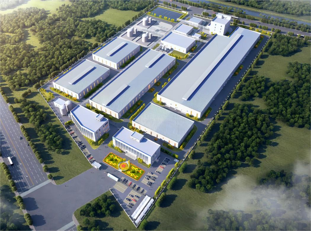 Gensyn 3D industrial park and manufacturing facility